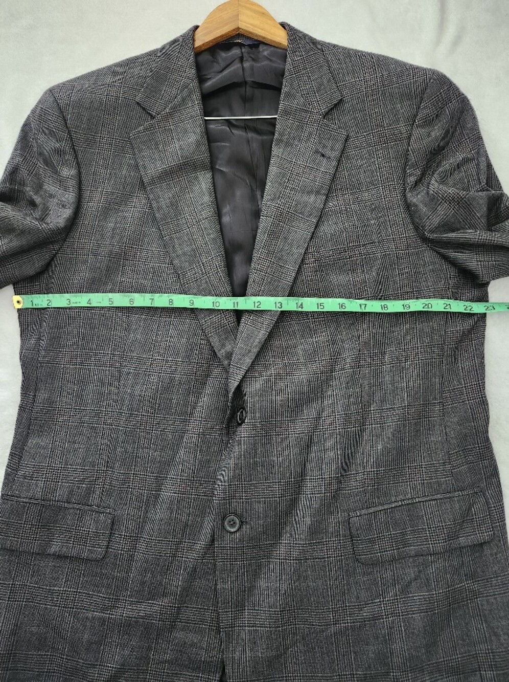 Brooks Brothers 346 Wool Plaid Blazer Jacket 46 Long Glen Plaid Suit Jacket - Picture 9 of 11